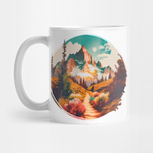 Hiking Trail into High Alpin Mountain Mug